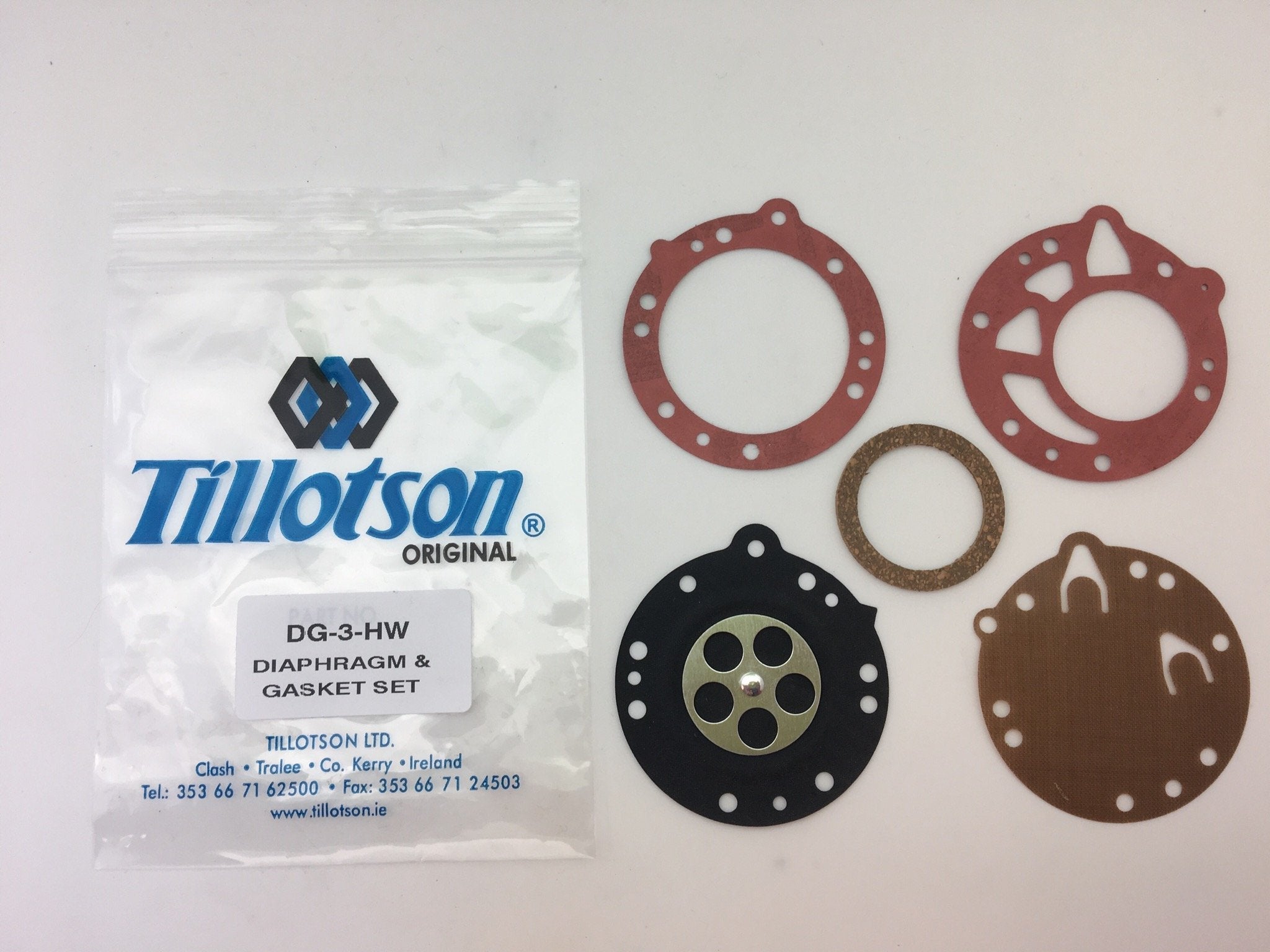 DG-3HW Diaphragm & Gasket Set Iame X30